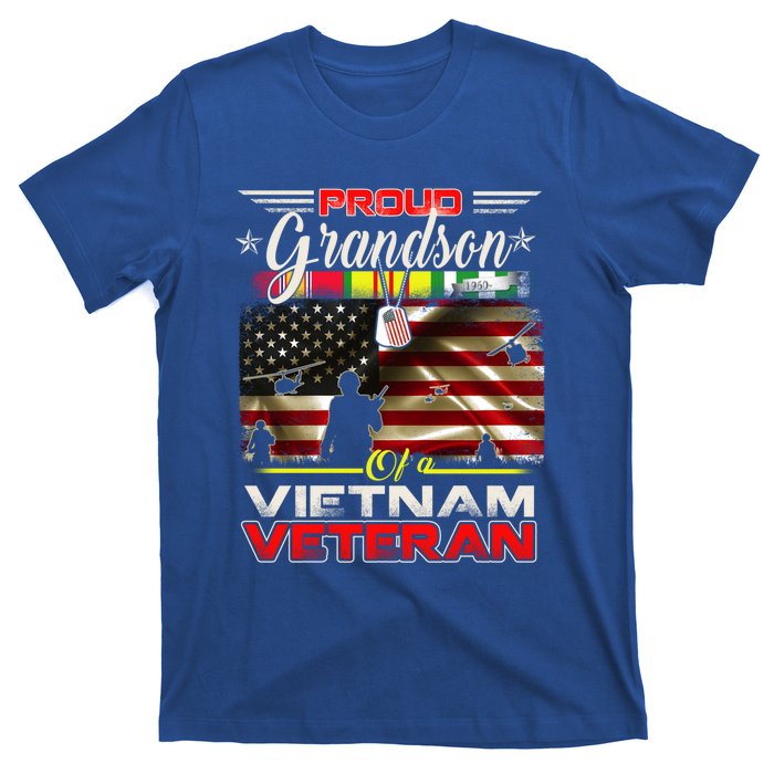 Proud Grandson Of Vietnam Veteran Gift For Boys Cute Gift T-Shirt