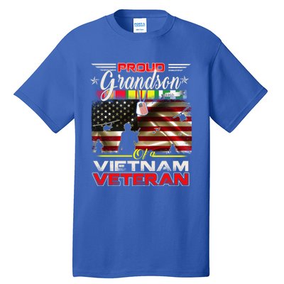 Proud Grandson Of Vietnam Veteran Gift For Boys Cute Gift Tall T-Shirt