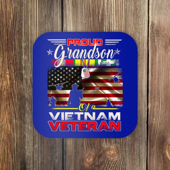 Proud Grandson Of Vietnam Veteran Gift For Boys Cute Gift Coaster