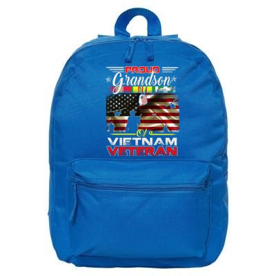 Proud Grandson Of Vietnam Veteran Gift For Boys Cute Gift 16 in Basic Backpack