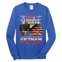 Proud Grandson Of Vietnam Veteran Gift For Boys Cute Gift Tall Long Sleeve T-Shirt