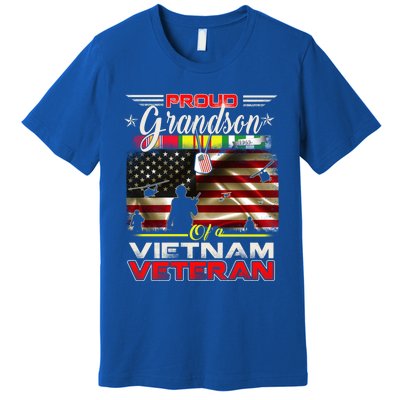 Proud Grandson Of Vietnam Veteran Gift For Boys Cute Gift Premium T-Shirt