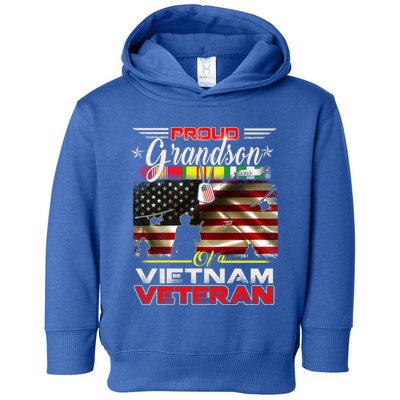 Proud Grandson Of Vietnam Veteran Gift For Boys Cute Gift Toddler Hoodie