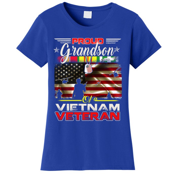 Proud Grandson Of Vietnam Veteran Gift For Boys Cute Gift Women's T-Shirt