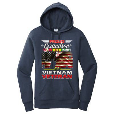 Proud Grandson Of Vietnam Veteran Gift For Boys Cute Gift Women's Pullover Hoodie