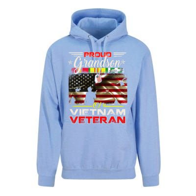 Proud Grandson Of Vietnam Veteran Gift For Boys Cute Gift Unisex Surf Hoodie