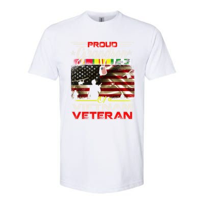 Proud Grandson Of Vietnam Veteran Gift For Boys Cute Gift Softstyle CVC T-Shirt