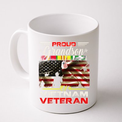 Proud Grandson Of Vietnam Veteran Gift For Boys Cute Gift Coffee Mug