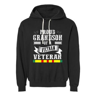 Proud Grandson Of A Vietnam Veteran Garment-Dyed Fleece Hoodie