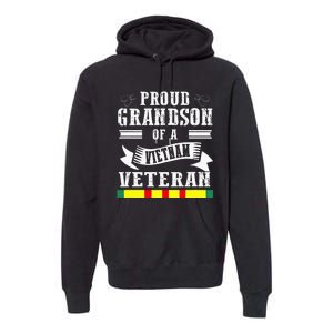 Proud Grandson Of A Vietnam Veteran Premium Hoodie