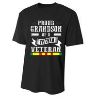 Proud Grandson Of A Vietnam Veteran Performance Sprint T-Shirt