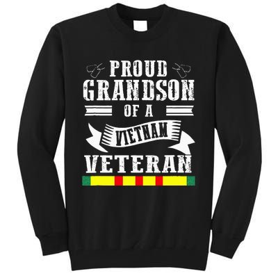 Proud Grandson Of A Vietnam Veteran Tall Sweatshirt