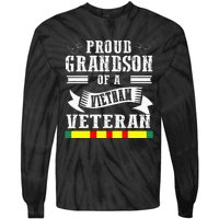 Proud Grandson Of A Vietnam Veteran Tie-Dye Long Sleeve Shirt