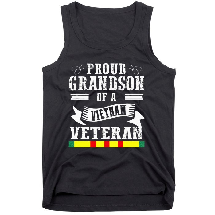 Proud Grandson Of A Vietnam Veteran Tank Top