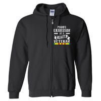 Proud Grandson Of A Vietnam Veteran Full Zip Hoodie