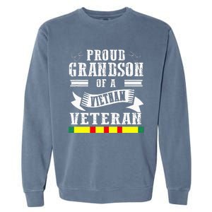 Proud Grandson Of A Vietnam Veteran Garment-Dyed Sweatshirt