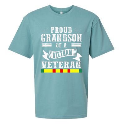 Proud Grandson Of A Vietnam Veteran Sueded Cloud Jersey T-Shirt