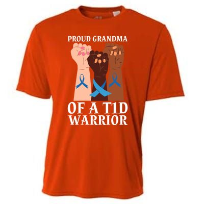 Proud Grandma Of A T1d Warrior Diabetes Awareness Cool Gift Cooling Performance Crew T-Shirt