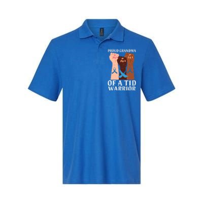 Proud Grandma Of A T1d Warrior Diabetes Awareness Cool Gift Softstyle Adult Sport Polo