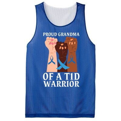 Proud Grandma Of A T1d Warrior Diabetes Awareness Cool Gift Mesh Reversible Basketball Jersey Tank