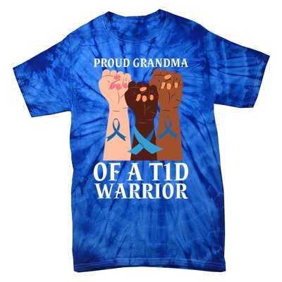 Proud Grandma Of A T1d Warrior Diabetes Awareness Cool Gift Tie-Dye T-Shirt