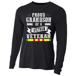 Proud Grandson Of a Vietnam Veteran Cooling Performance Long Sleeve Crew