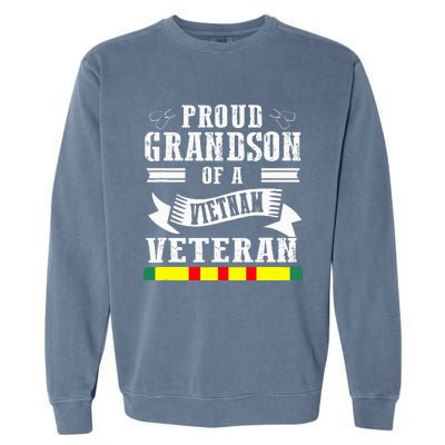 Proud Grandson Of a Vietnam Veteran Garment-Dyed Sweatshirt