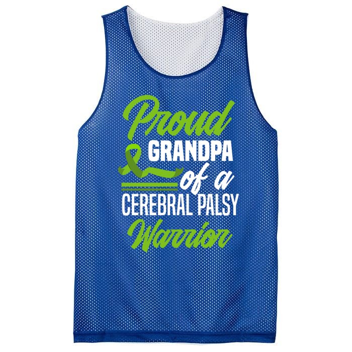 Proud Grandpa Of A Cerebral Palsy Warrior Cerebral Palsy Gift Mesh Reversible Basketball Jersey Tank