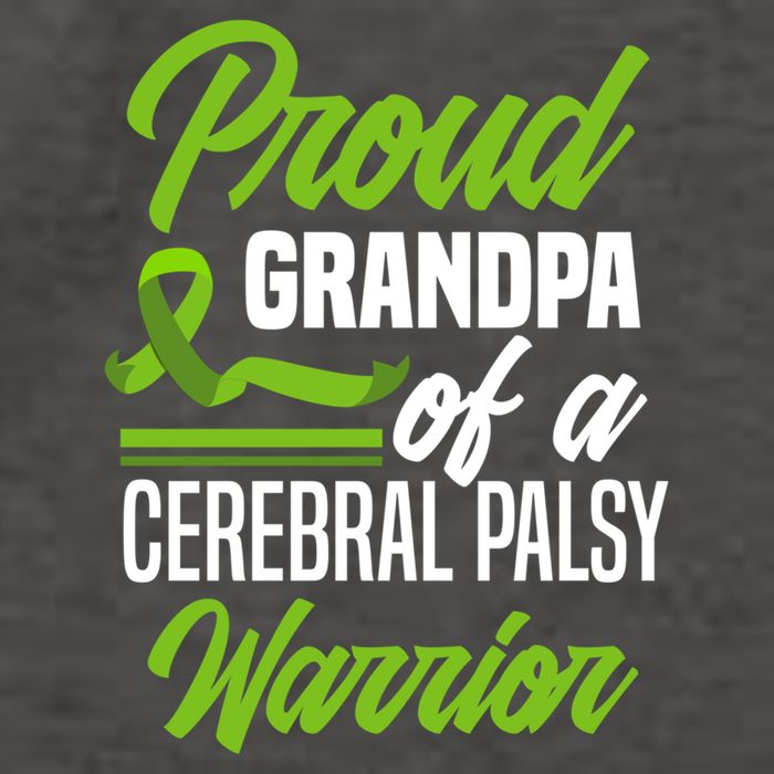 Proud Grandpa Of A Cerebral Palsy Warrior Cerebral Palsy Gift Vector Backpack