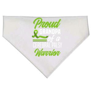 Proud Grandpa Of A Cerebral Palsy Warrior Cerebral Palsy Gift USA-Made Doggie Bandana