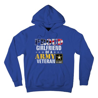 Proud Girlfriend Of A Army Veteran American Flag Military Hoodie