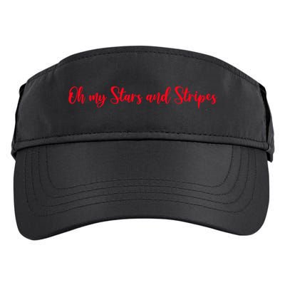Patriotic Gift Oh My Stars And Stripes Cool Gift Adult Drive Performance Visor