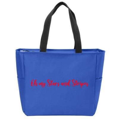 Patriotic Gift Oh My Stars And Stripes Cool Gift Zip Tote Bag
