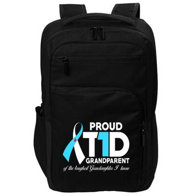 Proud Grandparent Of A T1D Warrior Diabetic Diabetes Awareness Impact Tech Backpack