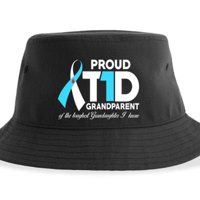 Proud Grandparent Of A T1D Warrior Diabetic Diabetes Awareness Sustainable Bucket Hat