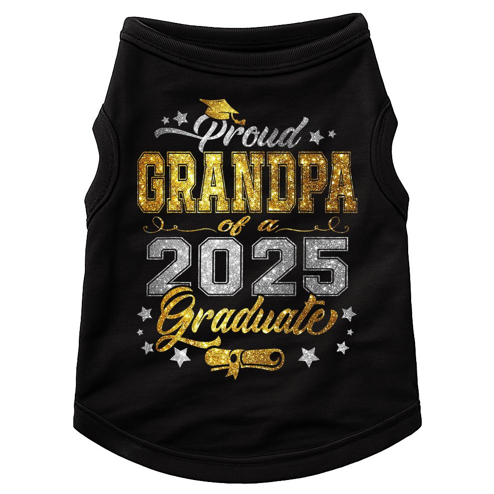 Proud Grandpa Of Class Of 2025 Graduate 2025 Senior Grandpa Doggie Tank