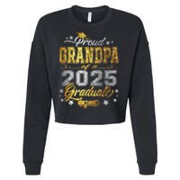 Proud Grandpa Of Class Of 2025 Graduate 2025 Senior Grandpa Cropped Pullover Crew
