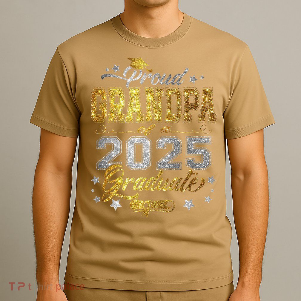 Proud Grandpa Of Class Of 2025 Graduate 2025 Senior Grandpa T-Shirt