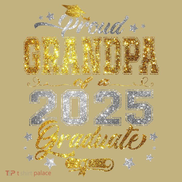 Proud Grandpa Of Class Of 2025 Graduate 2025 Senior Grandpa T-Shirt