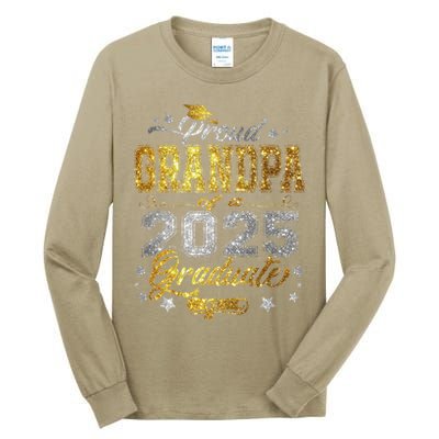 Proud Grandpa Of Class Of 2025 Graduate 2025 Senior Grandpa Tall Long Sleeve T-Shirt