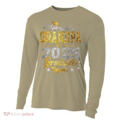 Proud Grandpa Of Class Of 2025 Graduate 2025 Senior Grandpa Cooling Performance Long Sleeve Crew