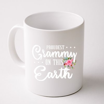 Proudest Grammy On This Earth Grandma Floral Mother's Day Gift Coffee Mug