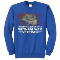 Proud Grandson Of A Vietnam War Veteran Usa Flag Gift Sweatshirt