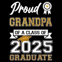 Proud Grandpa Of A Class Of 2025 Graduate Button