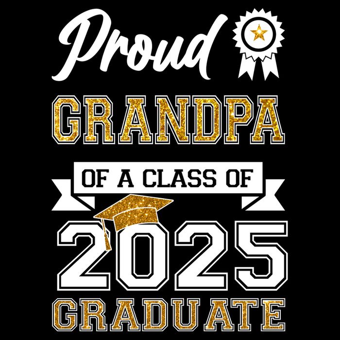 Proud Grandpa Of A Class Of 2025 Graduate Button