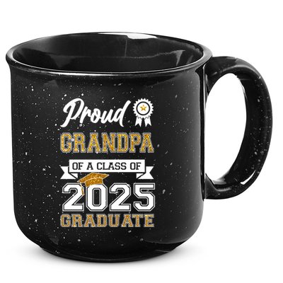 Proud Grandpa Of A Class Of 2025 Graduate 15oz Campfire Ceramic Mug