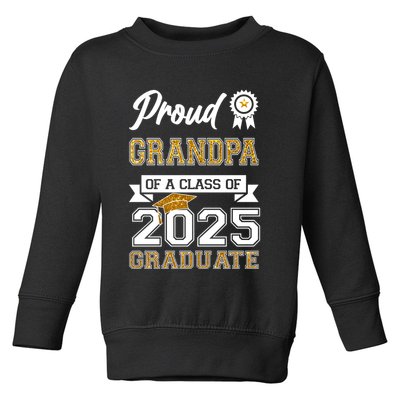 Proud Grandpa Of A Class Of 2025 Graduate Toddler Sweatshirt