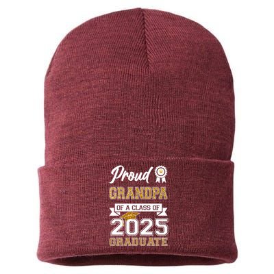 Proud Grandpa Of A Class Of 2025 Graduate Sustainable Knit Beanie