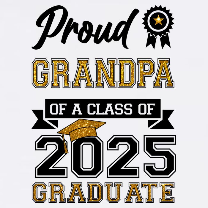 Proud Grandpa Of A Class Of 2025 Graduate Garment-Dyed Sweatshirt
