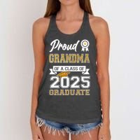Proud Grandma Of A Class Of 2025 Graduate Women's Knotted Racerback Tank